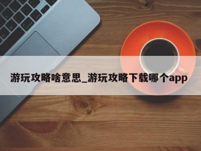 天津游玩攻略啥意思_游玩攻略下载哪个app 