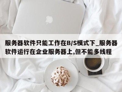 天津服务器软件只能工作在B/S模式下_服务器软件运行在企业服务器上,但不能多线程 